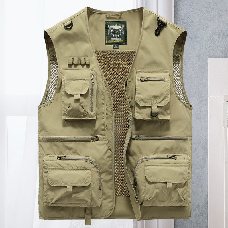 Cargo-Weste - Taktisch - Zip-Up - Arbeitsweste - Herrenweste-HauteBerlin