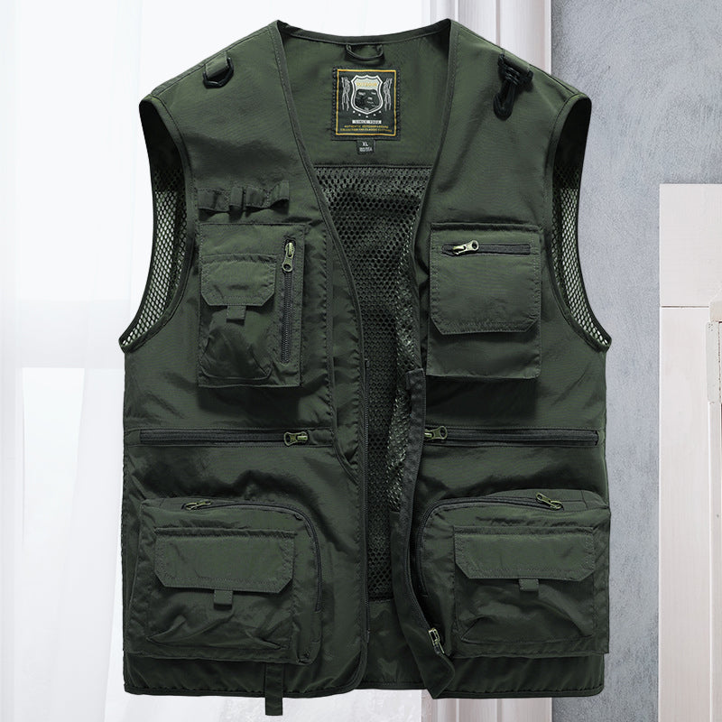 Cargo-Weste - Taktisch - Zip-Up - Arbeitsweste - Herrenweste-HauteBerlin