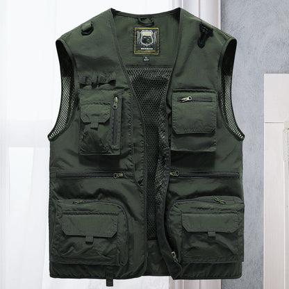 Cargo-Weste - Taktisch - Zip-Up - Arbeitsweste - Herrenweste-HauteBerlin