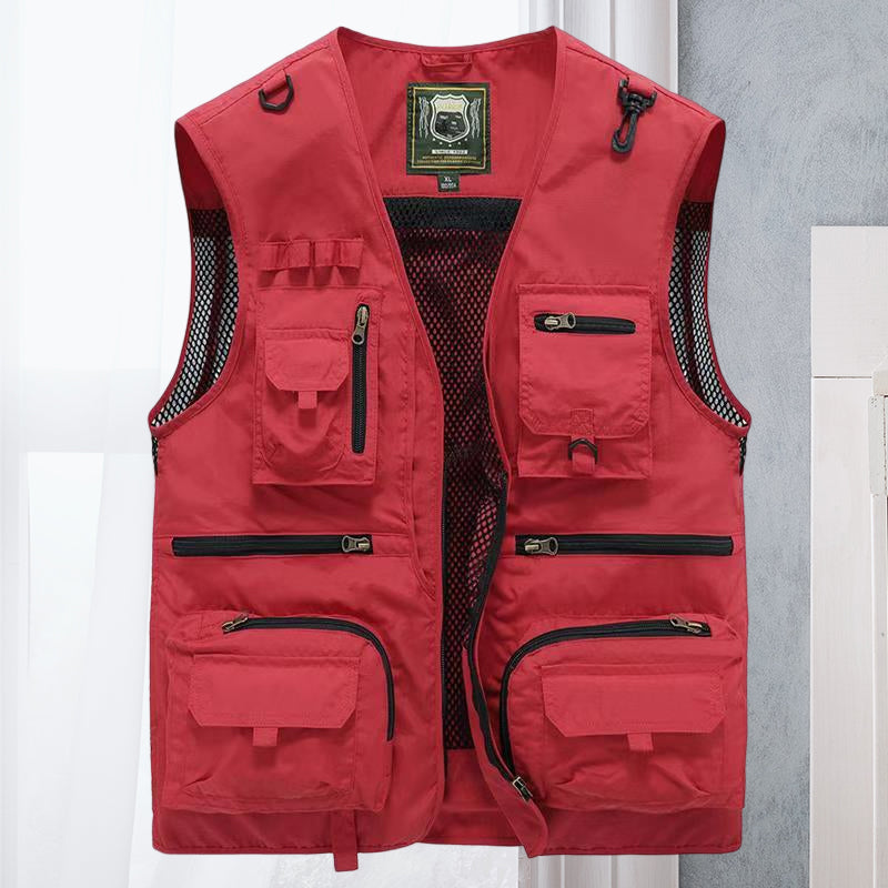Cargo-Weste - Taktisch - Zip-Up - Arbeitsweste - Herrenweste-HauteBerlin