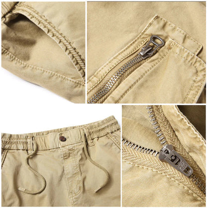 Cargohosen | Kordelzug | Elastische Taille | Herrenhosen | Jogginghosen-HauteBerlin