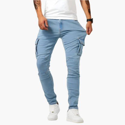 Cargohosen – Slim Fit – Stretch – Skinny-Hosen – Cargohosen für Männer-HauteBerlin