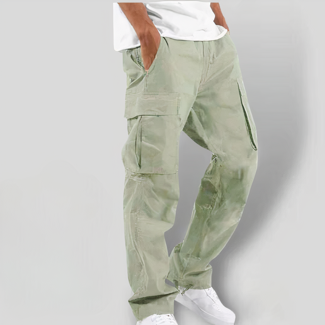 Cargohosen - Taschen - lockere Passform - gerades Bein - Herren-Cargohosen-HauteBerlin