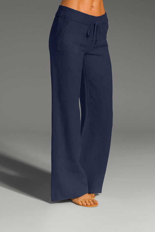 Weite Hosen | Kordelzug | Niedrige Leibhöhe | Freizeithosen | Damenhosen