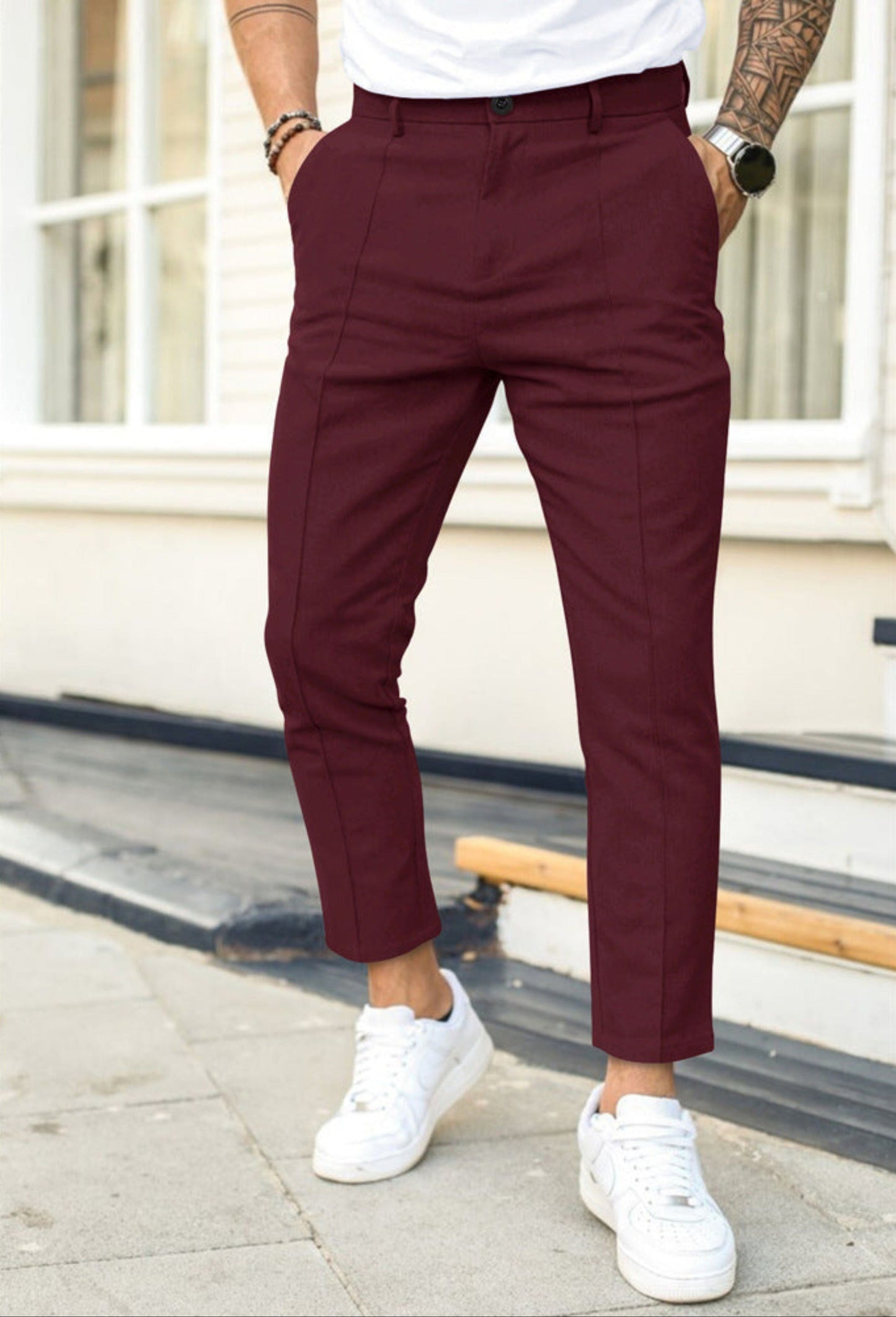 Chino-Hosen | Stretch | Schmale Passform | Skinny Chinos | Herrenhosen-HauteBerlin