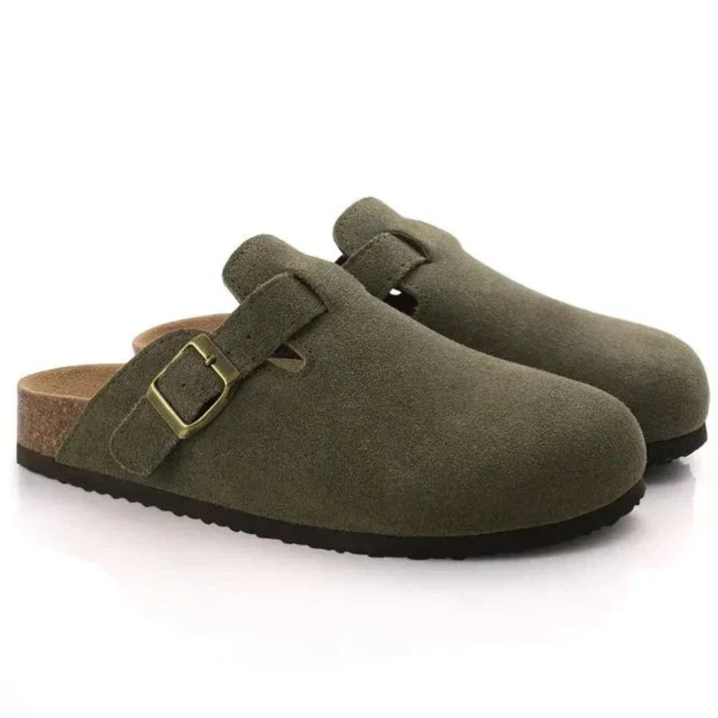 Clogs | Slip-On | Orthopädische | Wildleder Clogs | Herrenschuhe-HauteBerlin