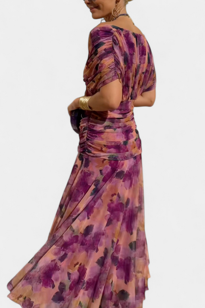 Cocktailkleid – Elegant – Fließend – Schulterfreies Kleid – Maxikleid-HauteBerlin