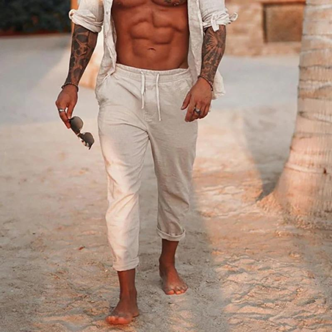 Coole Leinenhose für Männer-HauteBerlin