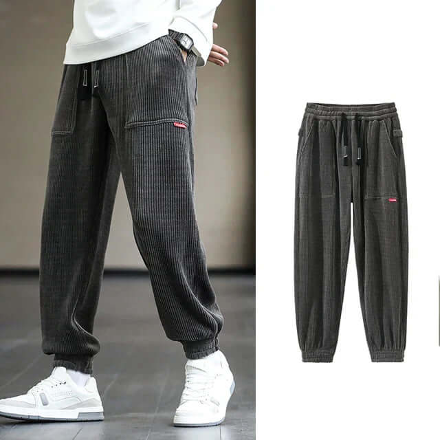 Cord-Jogginghose | Locker sitzend | Kordelzug | Jogginghose | Herrenhose-HauteBerlin