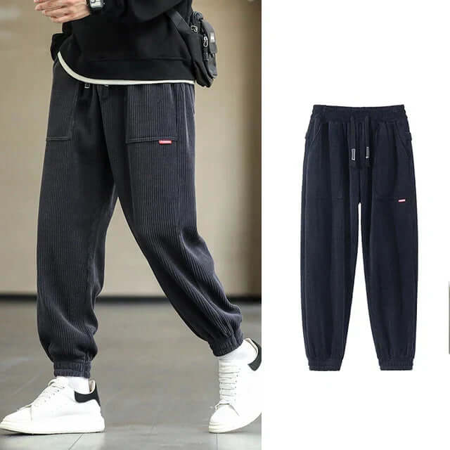 Cord-Jogginghose | Locker sitzend | Kordelzug | Jogginghose | Herrenhose-HauteBerlin