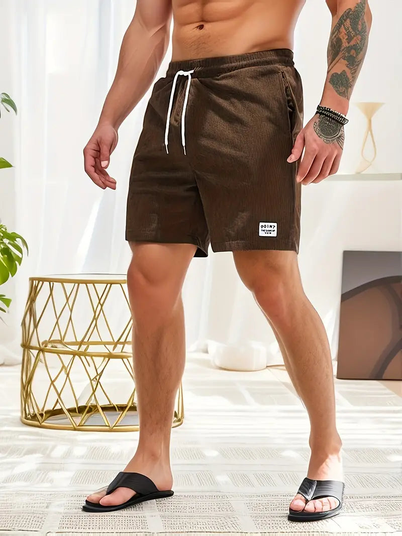 Cord Shorts - Cord Shorts für Männer mit elastischer Taille für den Sommer-HauteBerlin