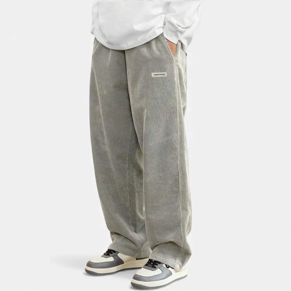 Cordhosen – Lässig – Lockere Passform – Baggy-Hosen – Herren-Cordhosen-HauteBerlin