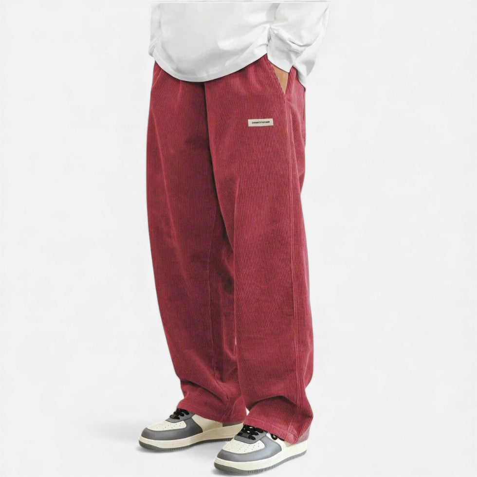 Cordhosen – Lässig – Lockere Passform – Baggy-Hosen – Herren-Cordhosen-HauteBerlin