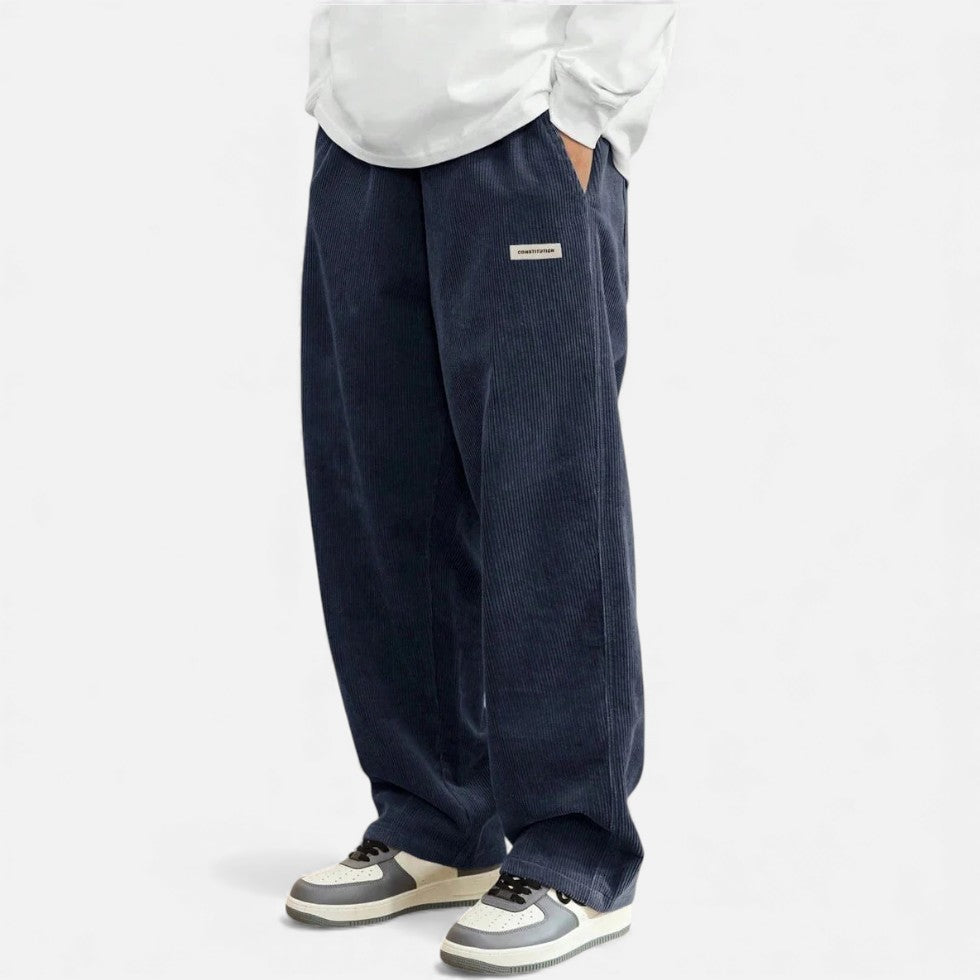 Cordhosen – Lässig – Lockere Passform – Baggy-Hosen – Herren-Cordhosen-HauteBerlin