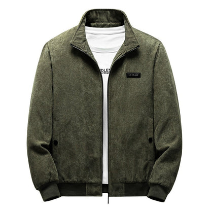Cordjacke | mit Fleece gefüttert | mit Reißverschluss | Jacke mit Sherpa | Bomberjacke für Herren-HauteBerlin