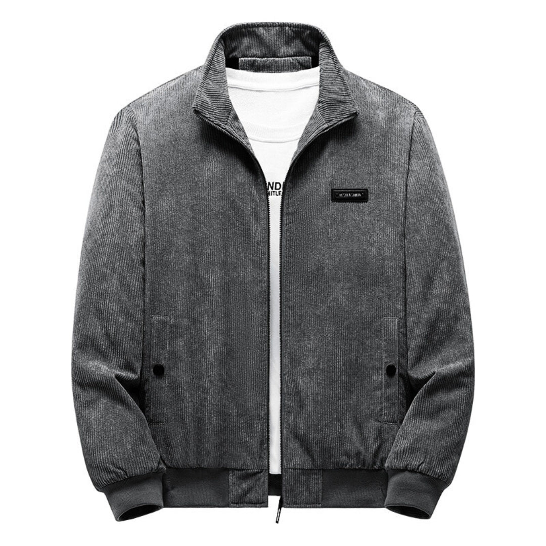 Cordjacke | mit Fleece gefüttert | mit Reißverschluss | Jacke mit Sherpa | Bomberjacke für Herren-HauteBerlin
