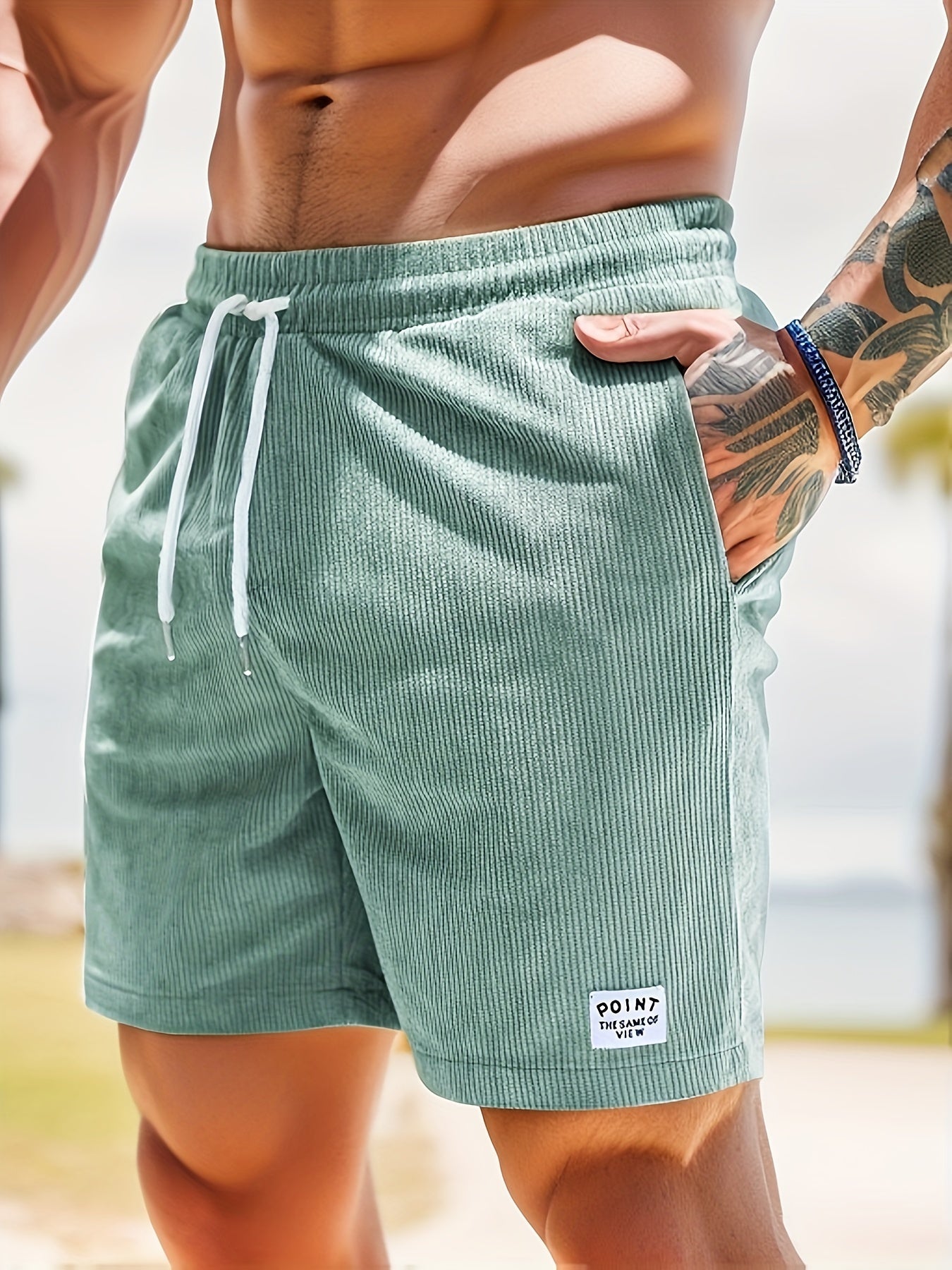 Cordshorts – Kordelzug – elastischer Bund – Sommer-Shorts – Herrenshorts-HauteBerlin