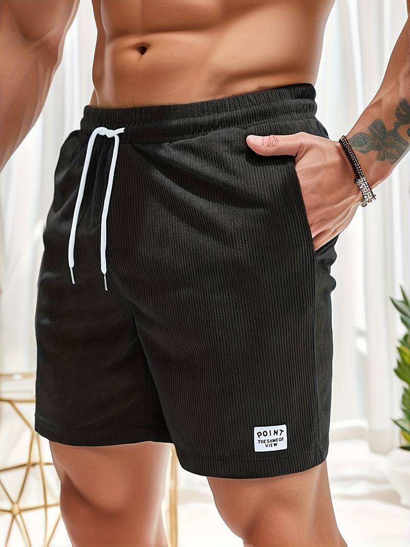Cordshorts – Kordelzug – elastischer Bund – Sommer-Shorts – Herrenshorts-HauteBerlin