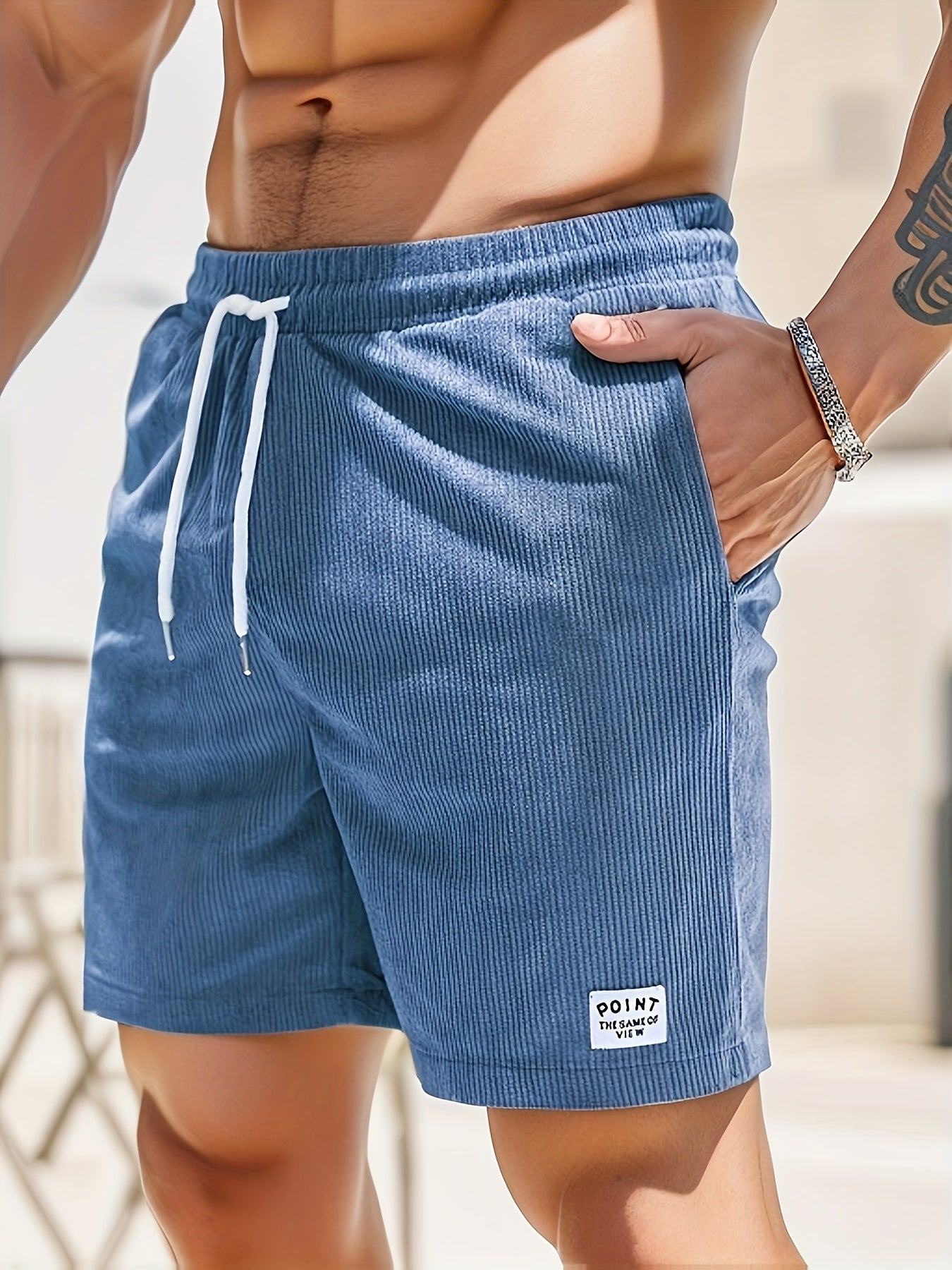 Cordshorts – Kordelzug – elastischer Bund – Sommer-Shorts – Herrenshorts-HauteBerlin