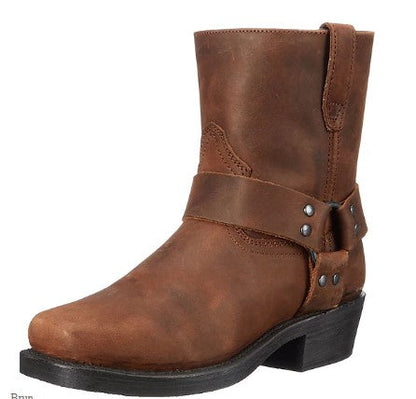 Cowboystiefel - Mittelfristige Westernstiefel mit Reißverschluss für Männer-HauteBerlin
