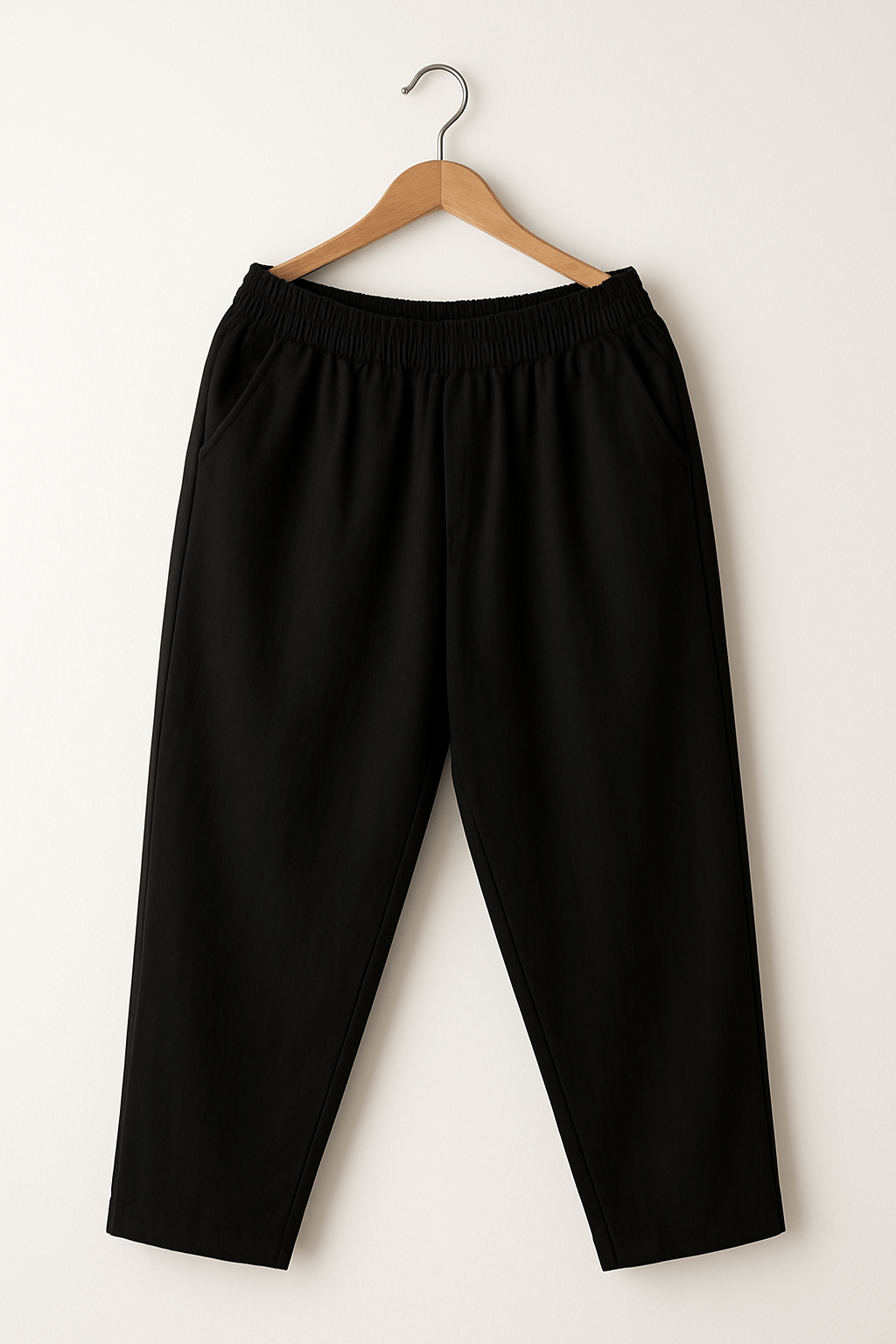 Cropped Pants - Damen Freizeithose mit elastischer Taille-HauteBerlin