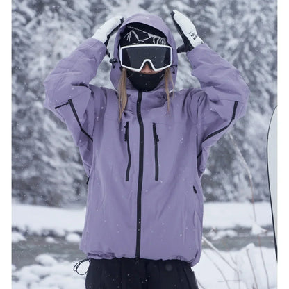 Damen-Skijacke | Mit Kapuze | Wetterfest | Schneejacke | Winterjacke-HauteBerlin