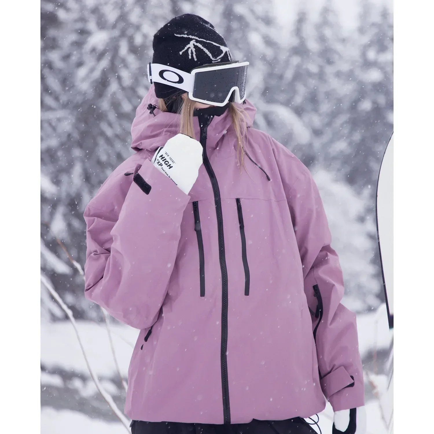 Damen-Skijacke | Mit Kapuze | Wetterfest | Schneejacke | Winterjacke-HauteBerlin