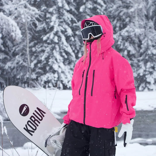 Damen-Skijacke | Mit Kapuze | Wetterfest | Schneejacke | Winterjacke-HauteBerlin