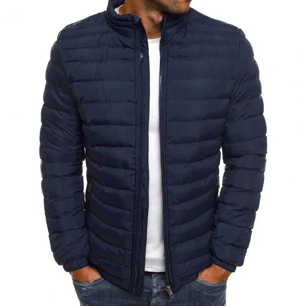 Daunenjacke – leicht – mit Reißverschluss – Herbstjacke – Herrenjacken-HauteBerlin