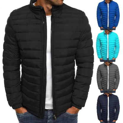 Daunenjacke – leicht – mit Reißverschluss – Herbstjacke – Herrenjacken-HauteBerlin