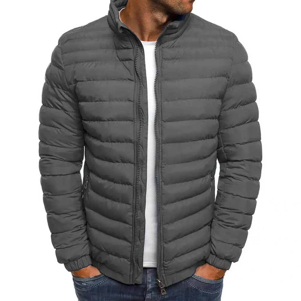 Daunenjacke – leicht – mit Reißverschluss – Herbstjacke – Herrenjacken-HauteBerlin
