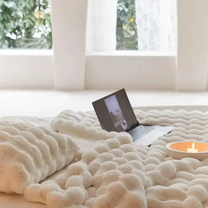 Felldecke | Plüsch | Fleece | Flauschige Decke | Winterdecke-HauteBerlin