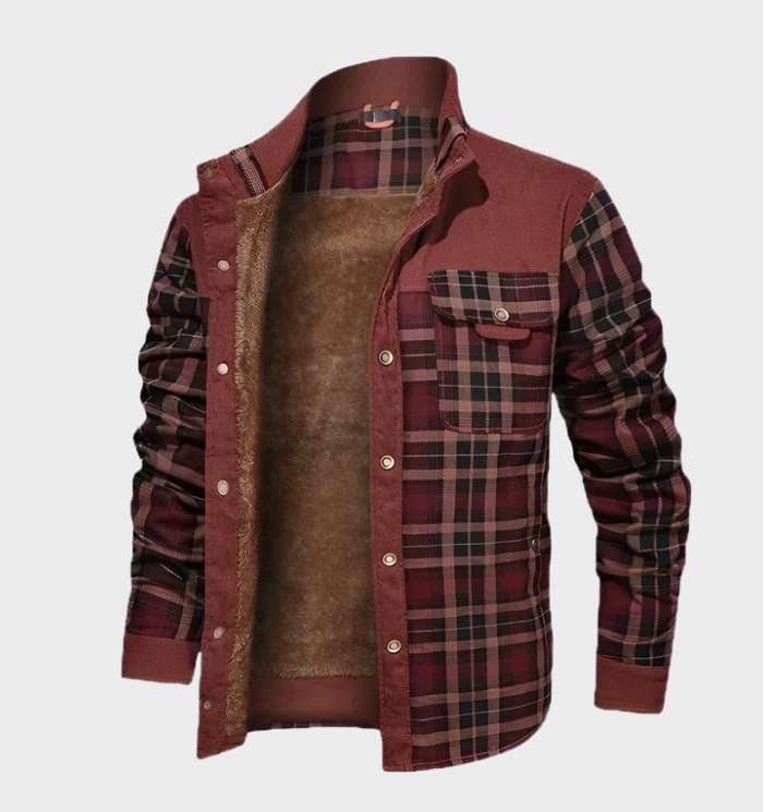 Flanellhemd | Fleece gefüttert | Kariert | Flanelljacke | Herrenbekleidung-HauteBerlin