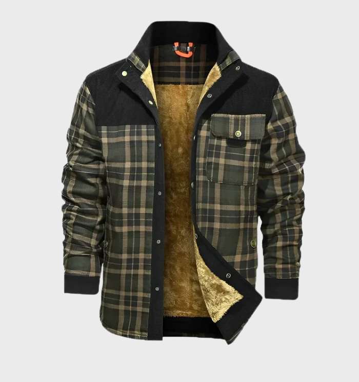 Flanellhemd | Fleece gefüttert | Kariert | Flanelljacke | Herrenbekleidung-HauteBerlin