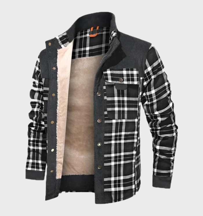 Flanellhemd | Fleece gefüttert | Kariert | Flanelljacke | Herrenbekleidung-HauteBerlin