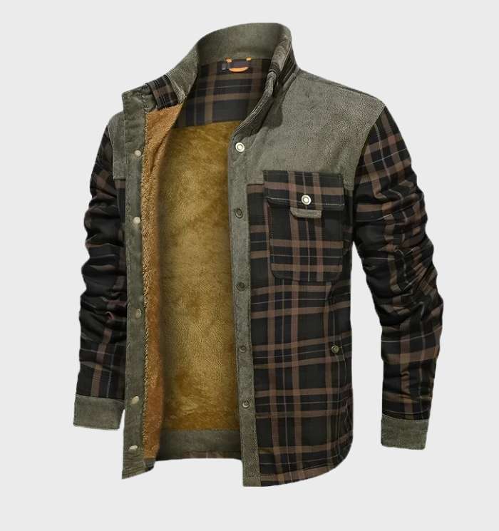 Flanellhemd | Fleece gefüttert | Kariert | Flanelljacke | Herrenbekleidung-HauteBerlin