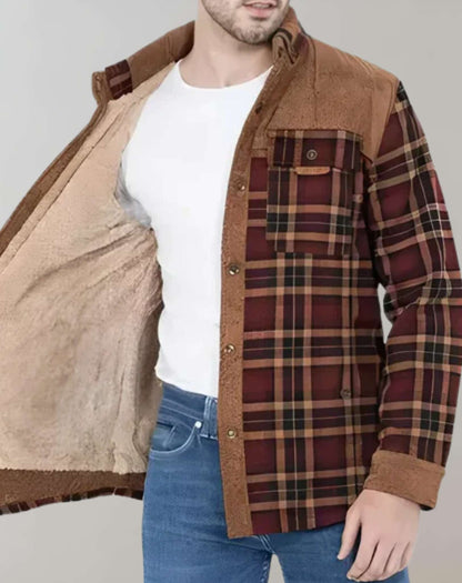 Flanellhemd | Fleece gefüttert | Kariert | Flanelljacke | Herrenbekleidung-HauteBerlin