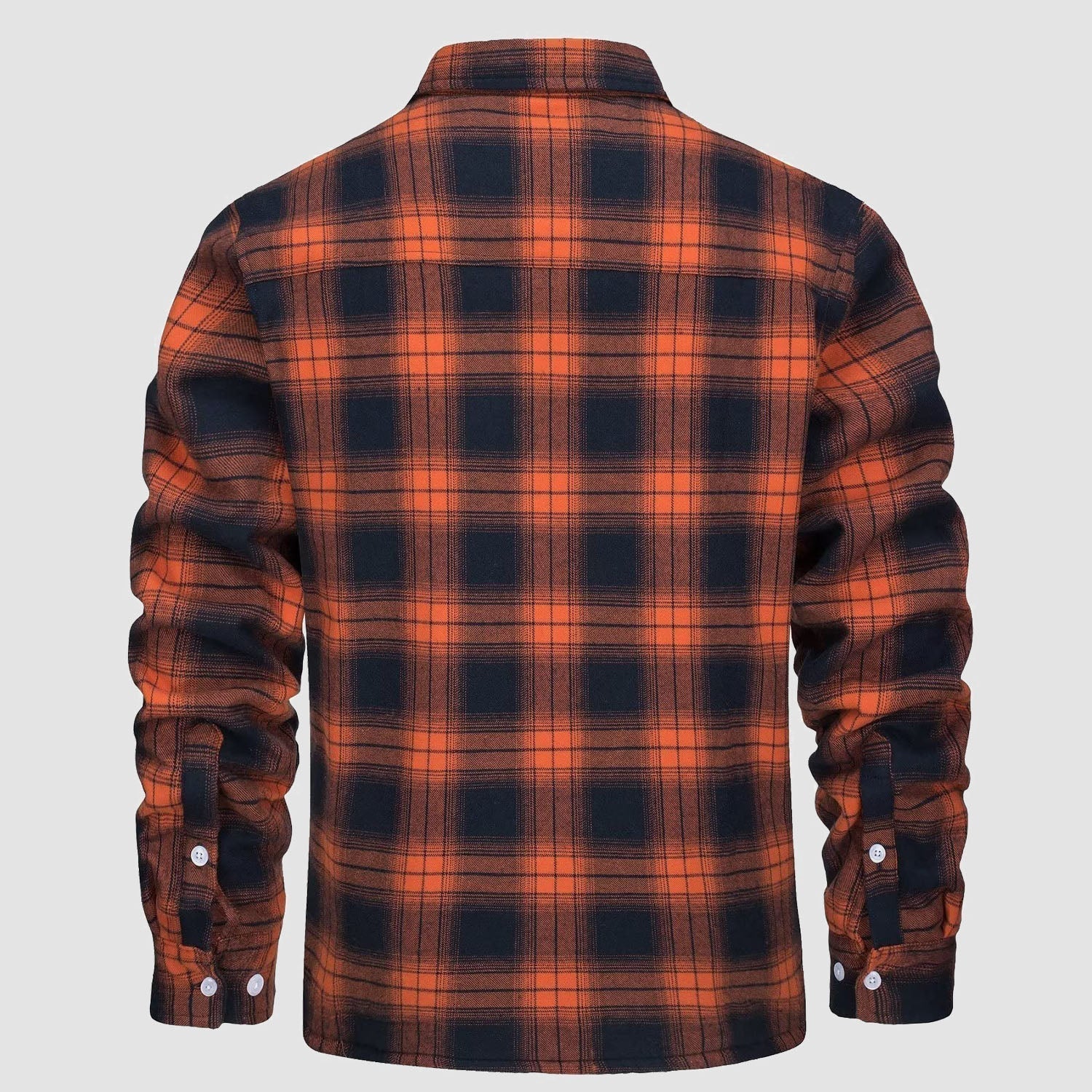 Flanelljacke – Kariertes, Mit Fleece Gefüttertes Herren-Overshirt für den Winter-HauteBerlin