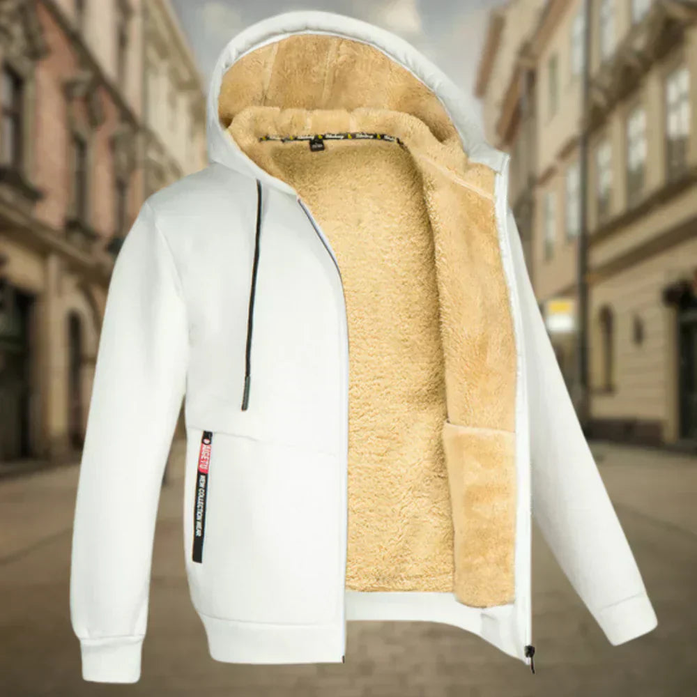 Fleece Hoodie Jacke - Winter - Warm - Zip-Up Hoodie - Herren Hoodie-HauteBerlin