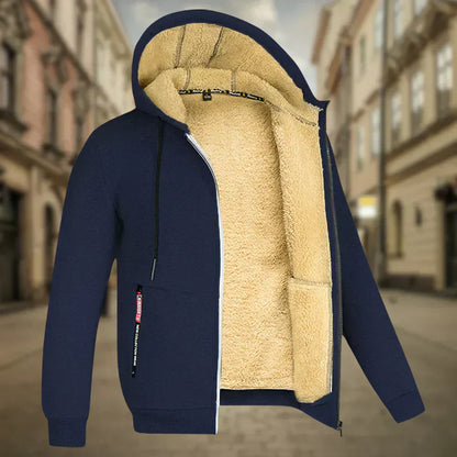 Fleece Hoodie Jacke - Winter - Warm - Zip-Up Hoodie - Herren Hoodie-HauteBerlin