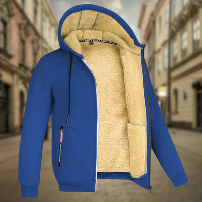 Fleece Hoodie Jacke - Winter - Warm - Zip-Up Hoodie - Herren Hoodie-HauteBerlin