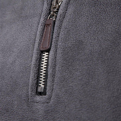 Fleece-Pullover | Half-Zip | Warm | Quarter-Zip-Fleece | Herren-Fleece-HauteBerlin