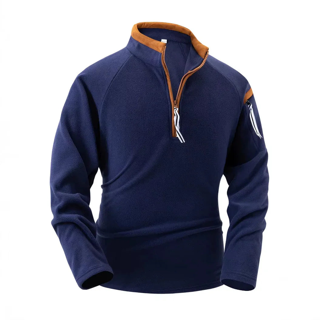 Fleece-Pullover | Lässig | Warm | Fleece mit halbem Reißverschluss | Fleece-Pullover für Männer-HauteBerlin