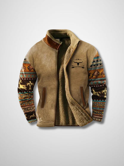 Fleecejacke - Warme Zip-Up Sherpa gefütterte Herrenjacke für den Winter-HauteBerlin