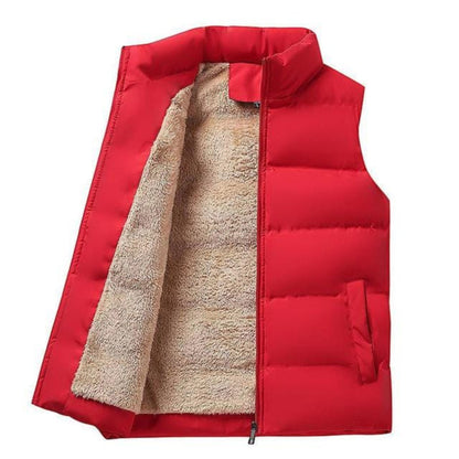 Gepolstertes Gilet - Herren Fleece gefütterte Pufferweste Bodywarmer-HauteBerlin