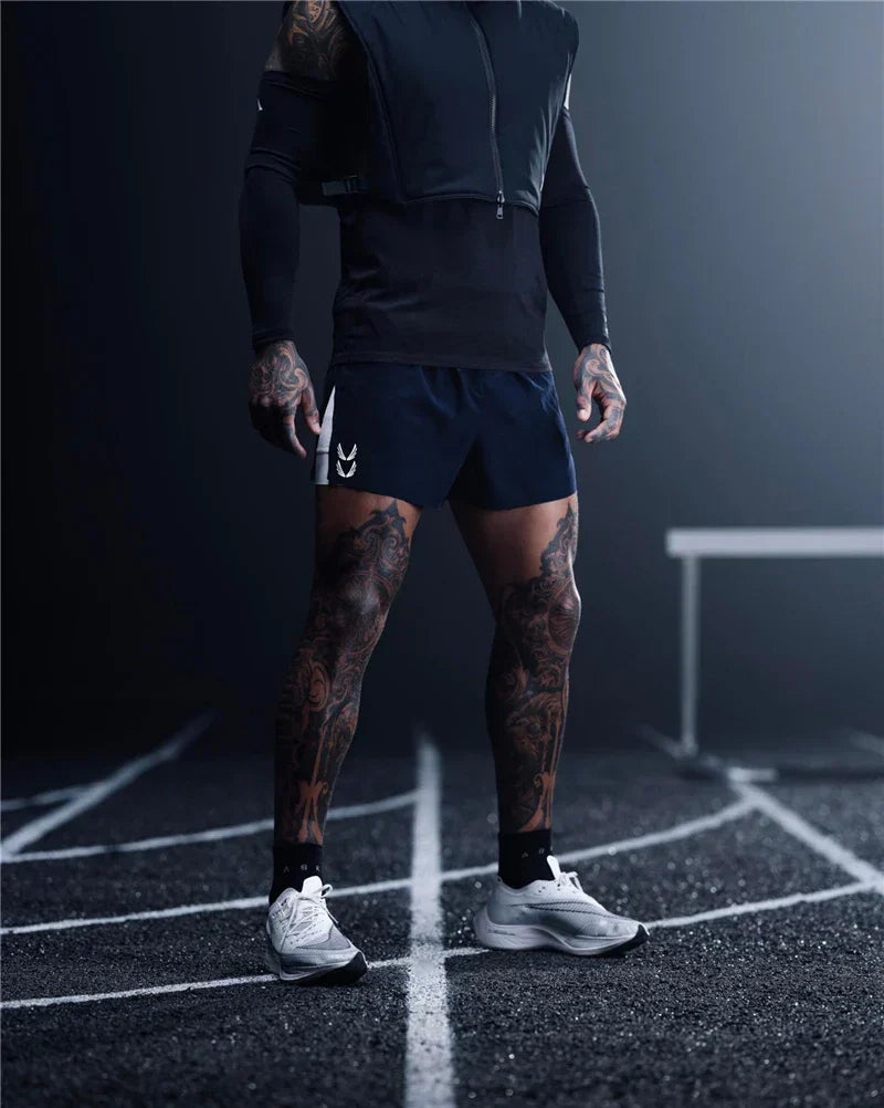 Gym Shorts | Drawstring | 2-in-1 | Sport Shorts | Herren Laufshorts-HauteBerlin
