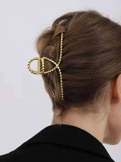 Haarspange | Goldfarben | Minimalistisch | Metall-Haarspange | Haarschmuck für Frauen-HauteBerlin