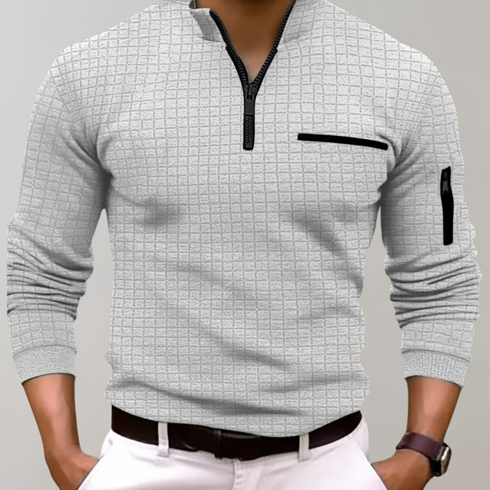 Halbzipfelmütze Zip Shirt | Pullover | Polo Shirt | Halbzipfelmütze Zip Sweatshirt | Herren-Half Zip Sweater-HauteBerlin