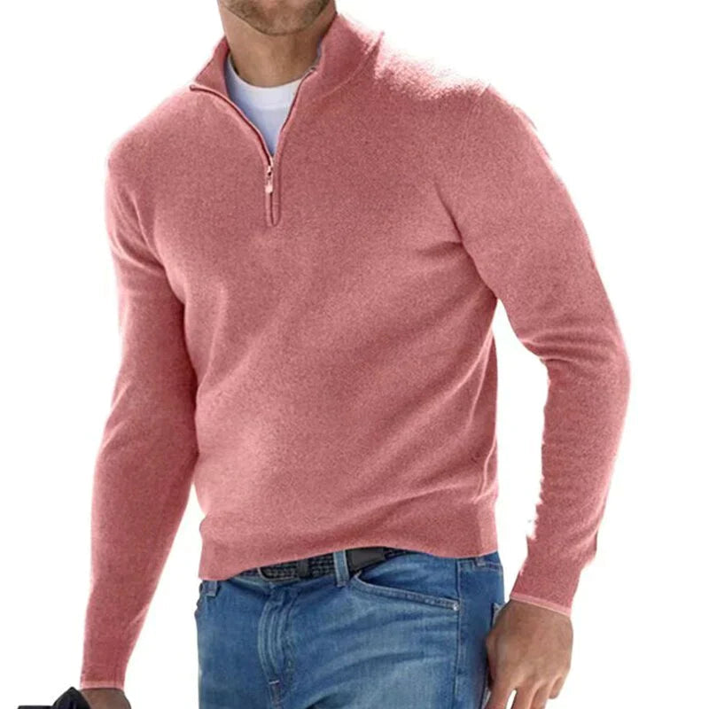 Half-Zip Pullover - Warmer Langarm-Strickpullover für Männer-HauteBerlin