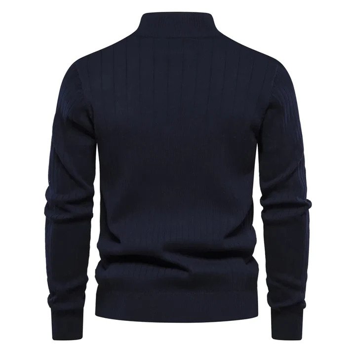 Half Zip Sweater - Langarm - Stehkragen - Strickpullover - Herren Pullover-HauteBerlin